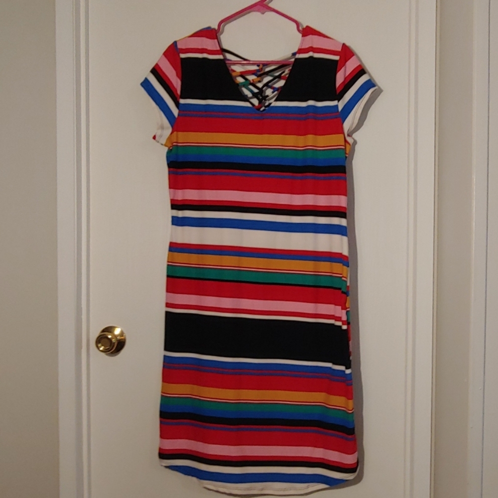 Multi color body con dress